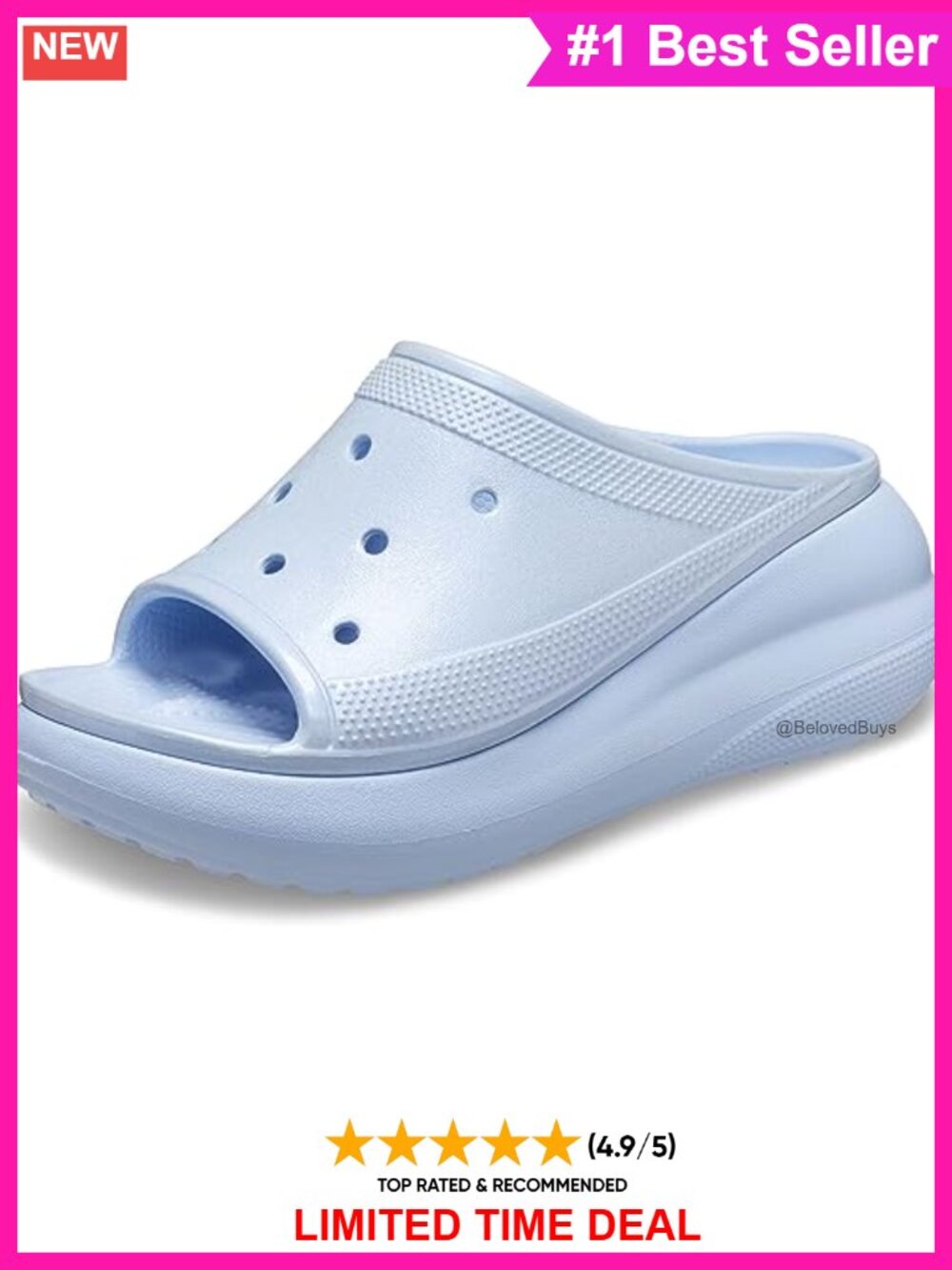 Platform Slides Sandals EVA Slip On Comfort Outdoor
